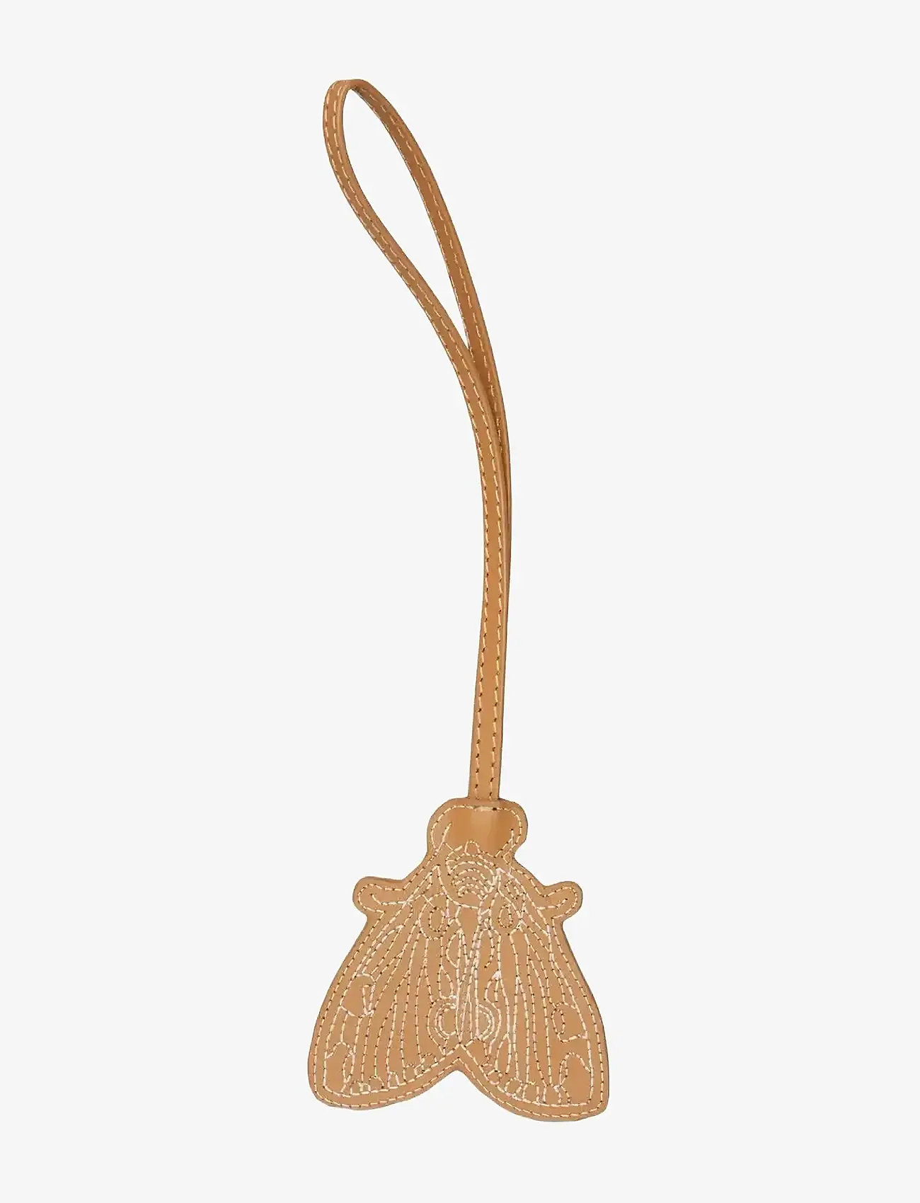 Becksöndergaard - Smooth Moth Bag Charm - modetrender - almond brown - 0