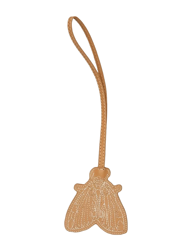 Becksöndergaard - Smooth Moth Bag Charm - modetrender - almond brown - 0