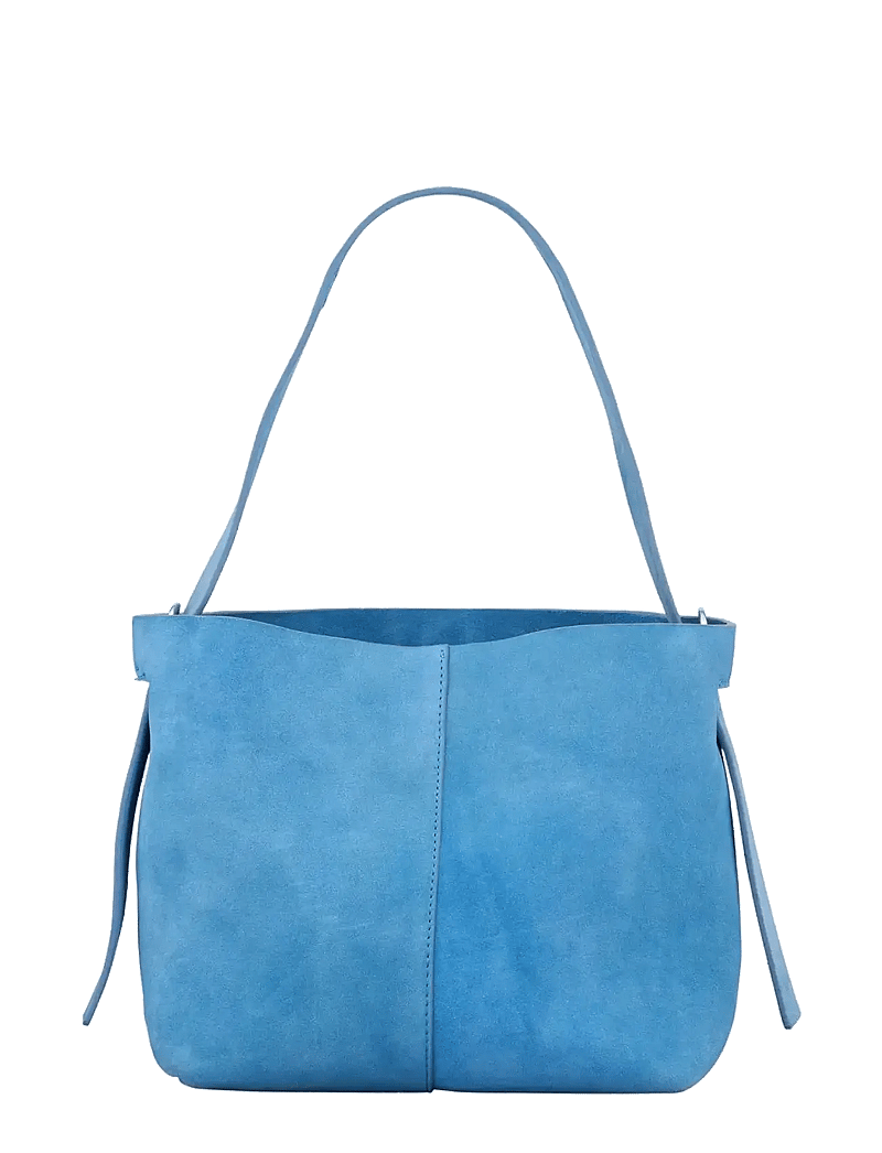 Becksöndergaard - Suede Fraya Sea Bag - crossbody bags - azure blue - 0