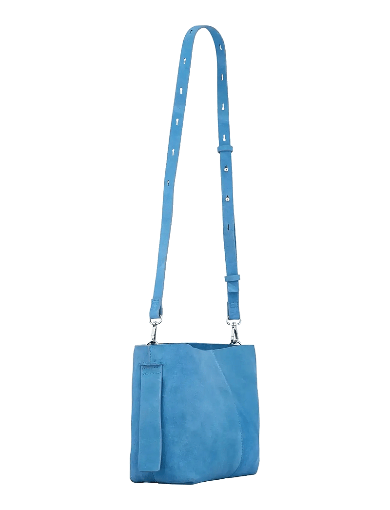 Becksöndergaard - Suede Fraya Sea Bag - crossbody bags - azure blue - 1