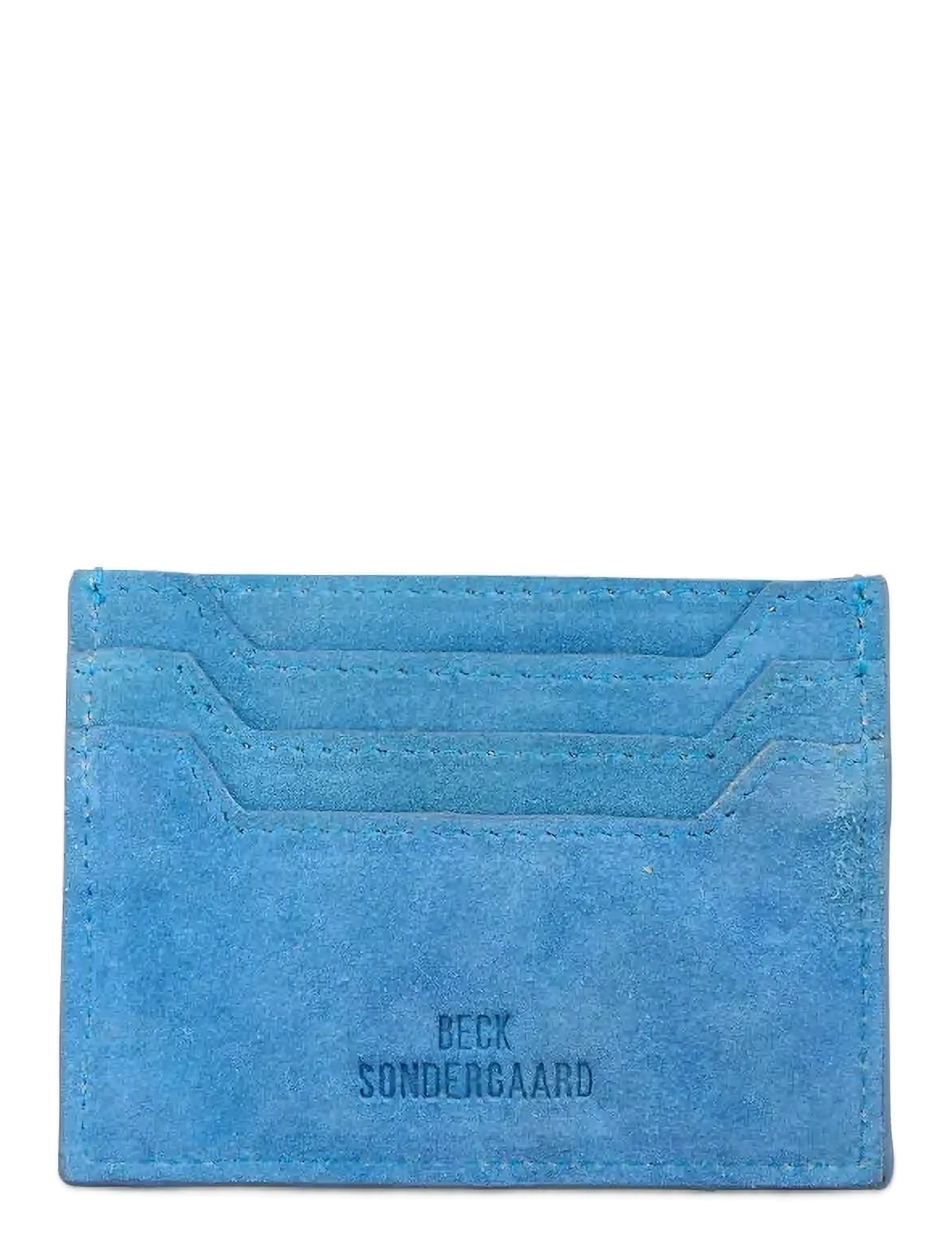 Becksöndergaard Suede Card Holder - Piniginės - AZURE BLUE / blue