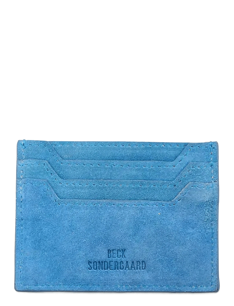 Becksöndergaard - Suede Card Holder - purses - azure blue - 0