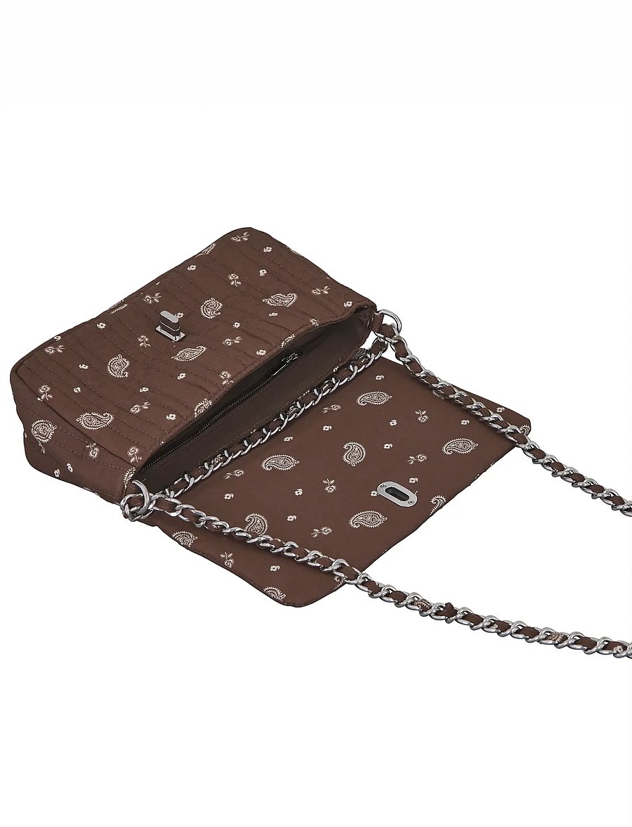 Becksöndergaard - Bloom Paisley Hollis Bag - modetrends - chocolate brown - 1