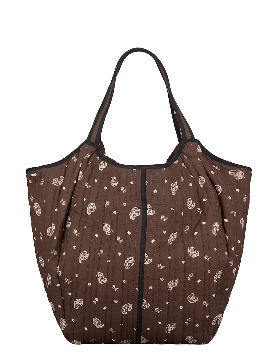 Becksöndergaard - Bloom Paisley Raika Bag - tote bags - chocolate brown - 1
