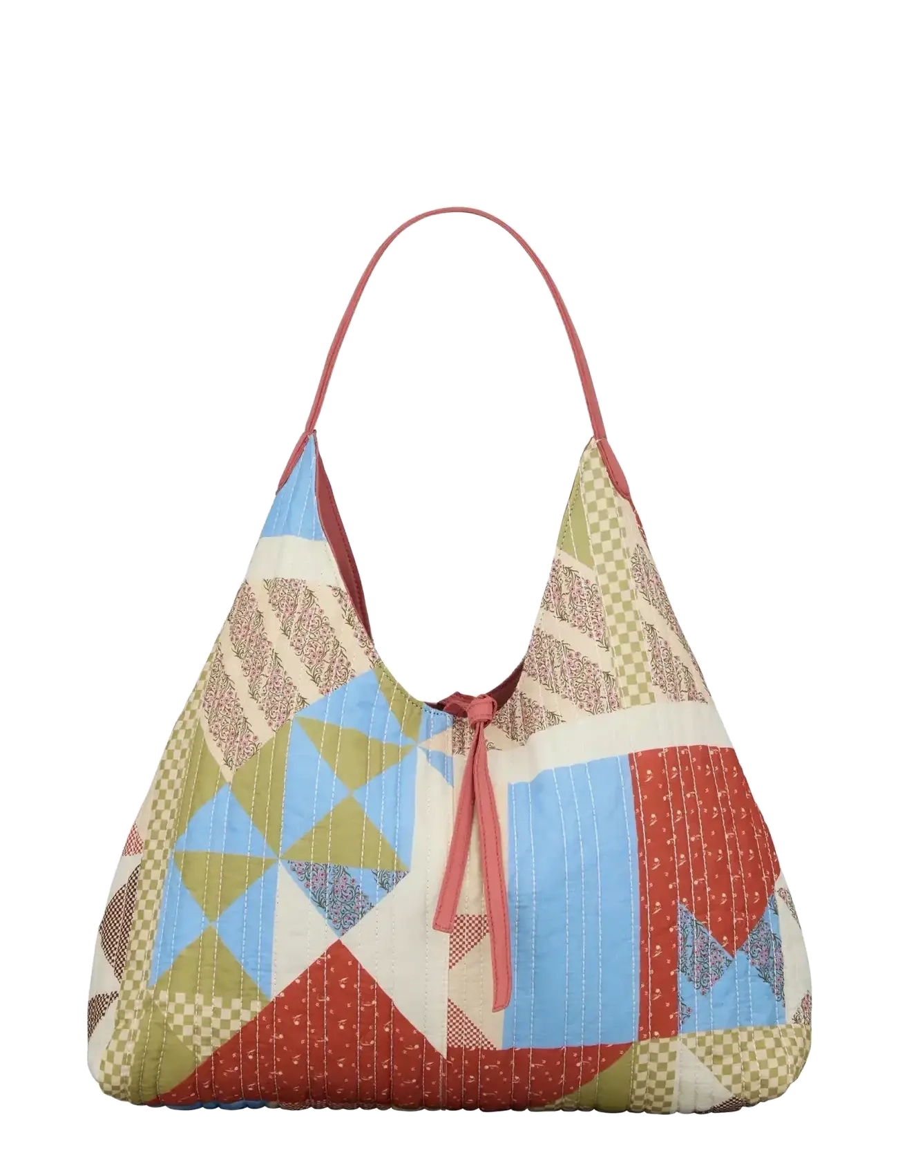 Becksöndergaard Quilta Siena Bag - Schultertaschen - KHAKI GREEN / multi