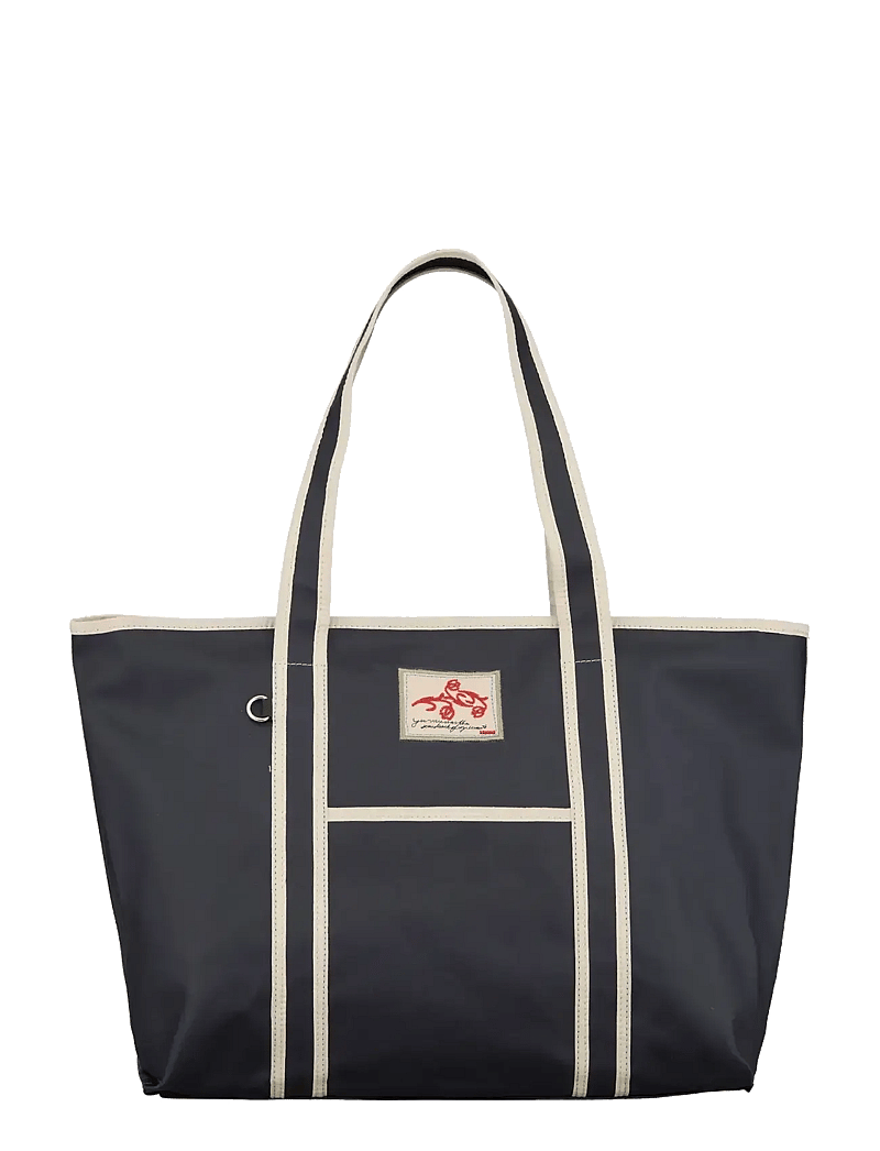 Becksöndergaard - Solid Coated Aubrey Bag - tote-stiilis kotid - navy blue - 1