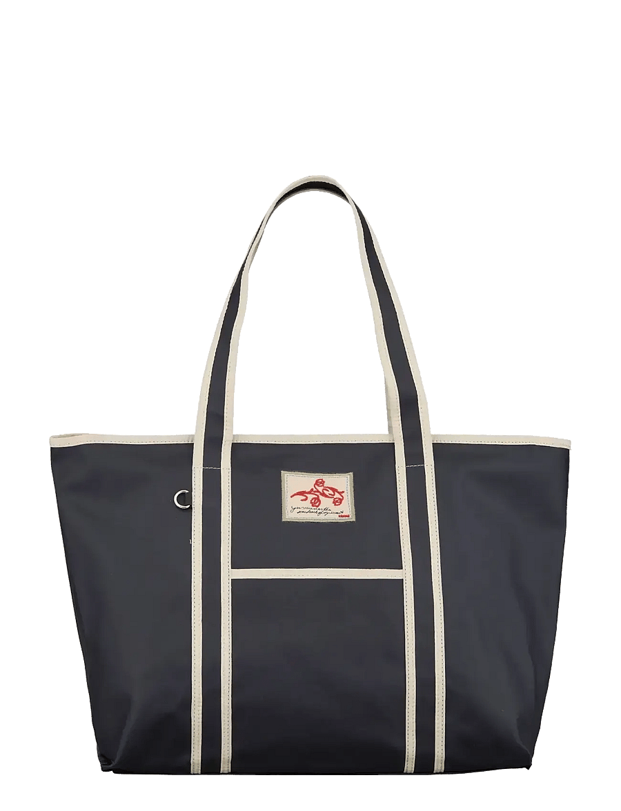 Becksöndergaard - Solid Coated Aubrey Bag - tote bags - navy blue - 1