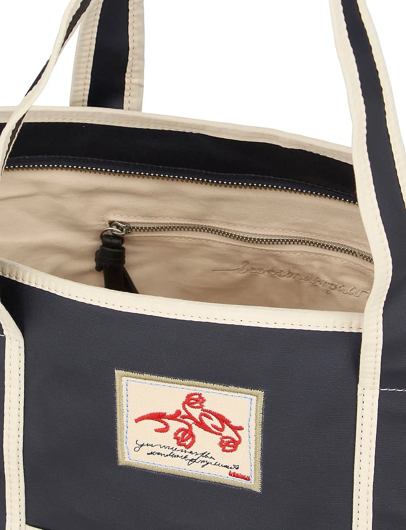 Becksöndergaard - Solid Coated Aubrey Bag - tote-stiilis kotid - navy blue - 2