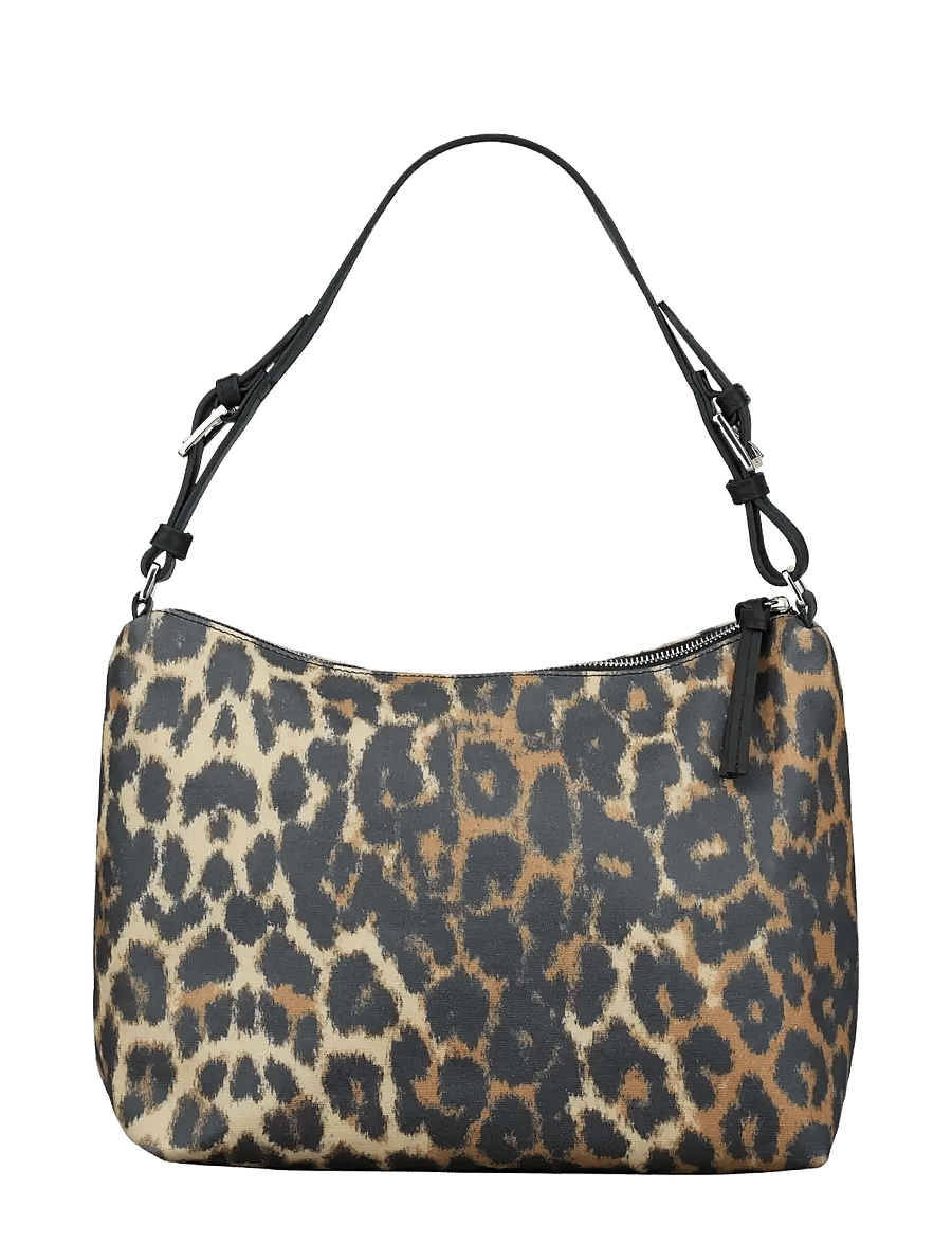 Becksöndergaard - Leopa Coated Ginni Medi Bag - modetrender - black - 1