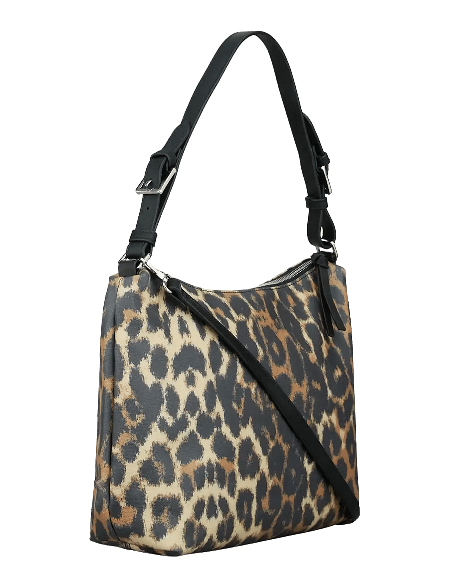 Becksöndergaard - Leopa Coated Ginni Medi Bag - modetrender - black - 2
