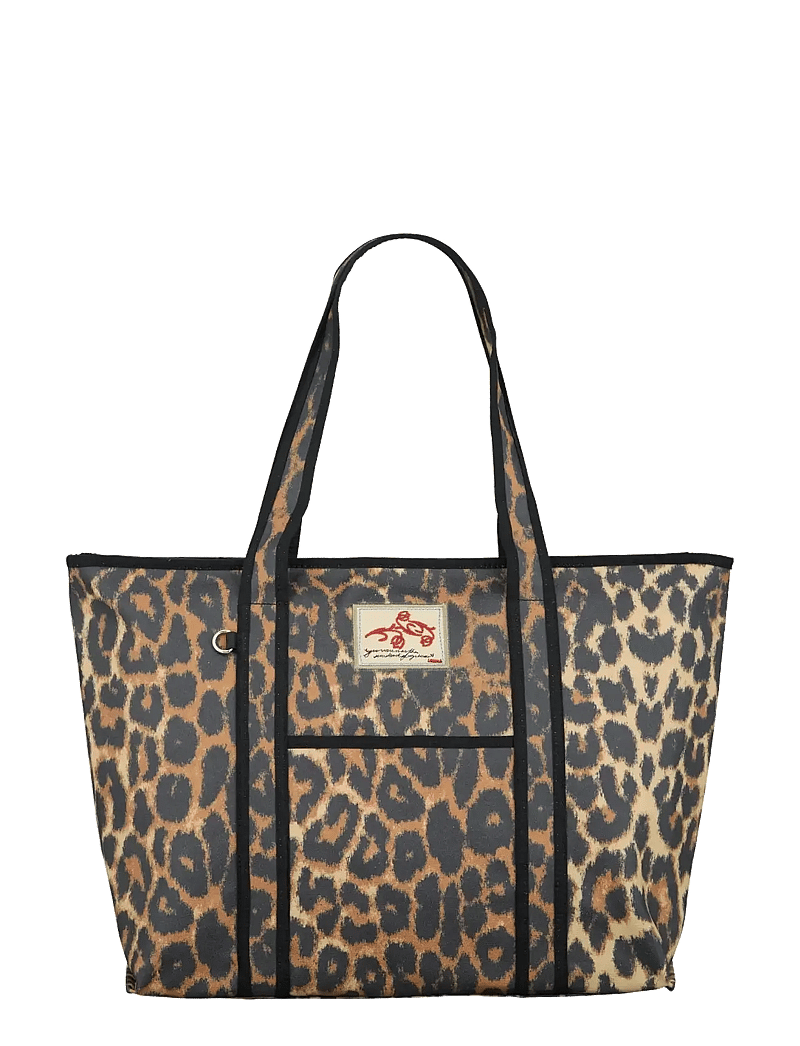 Becksöndergaard - Leopa Coated Aubrey Bag - tote-stiilis kotid - black - 1