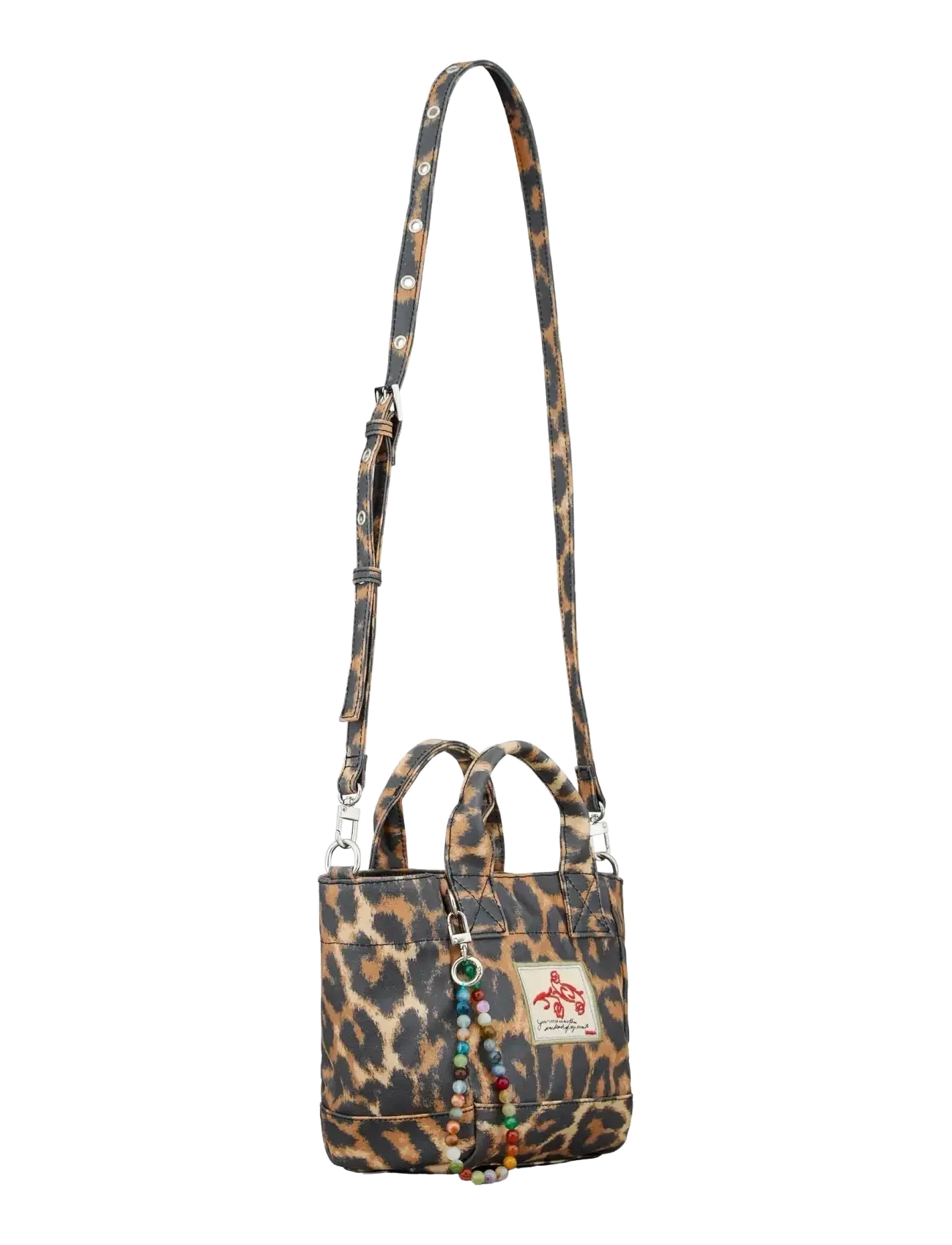 Leopa Coated Gabby Bag - BLACK