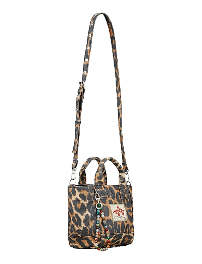 Leopa Coated Gabby Bag - Top Handle Tasker