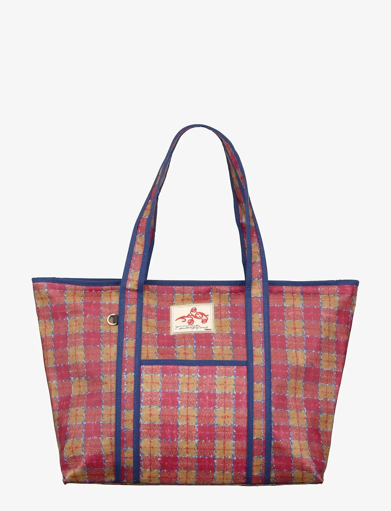 Becksöndergaard - Checky Coated Aubrey Bag - tote-stiilis kotid - pompeian red - 1