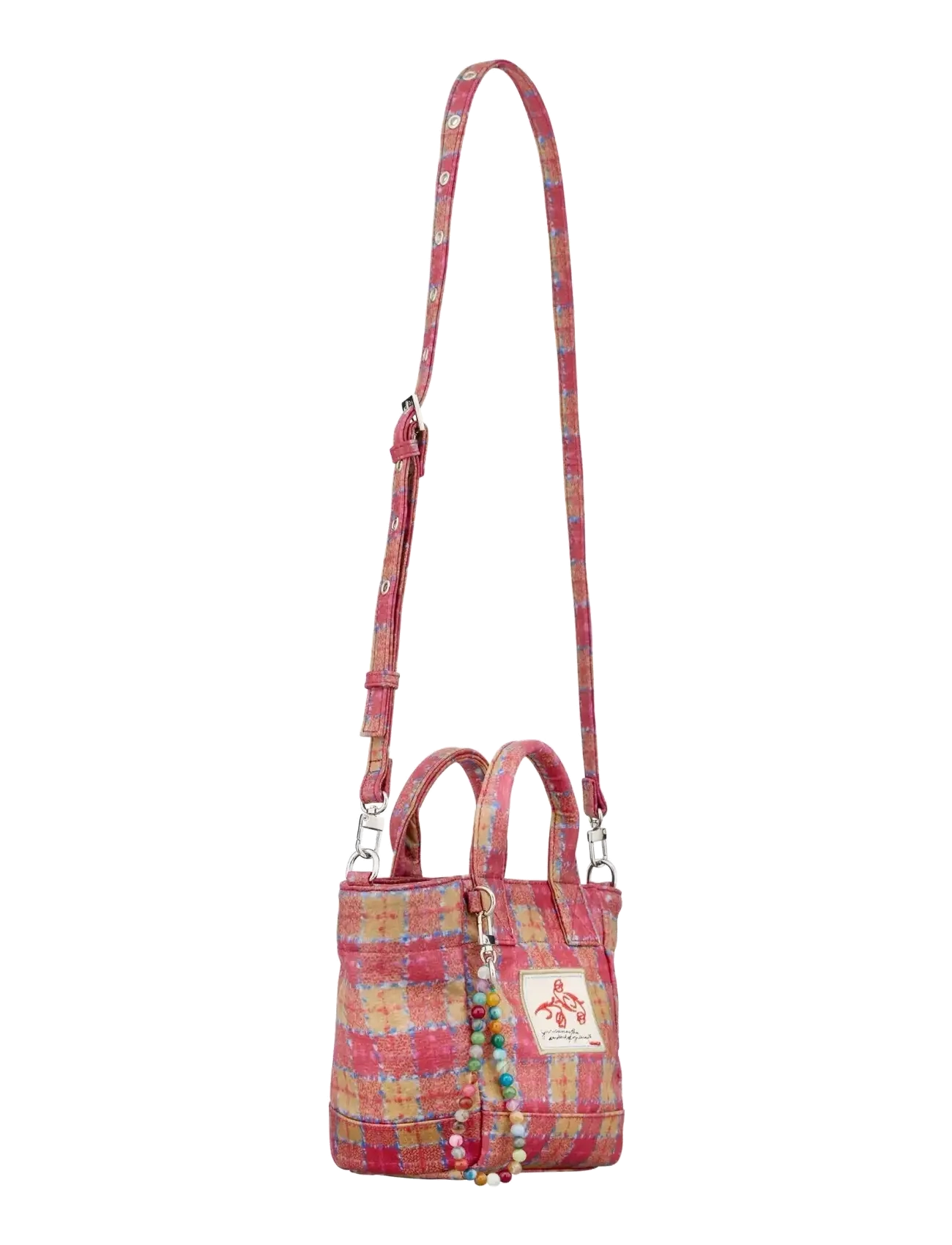Becksöndergaard - Checky Coated Gabby Bag - sünnipäevakingitused - pompeian red - 1