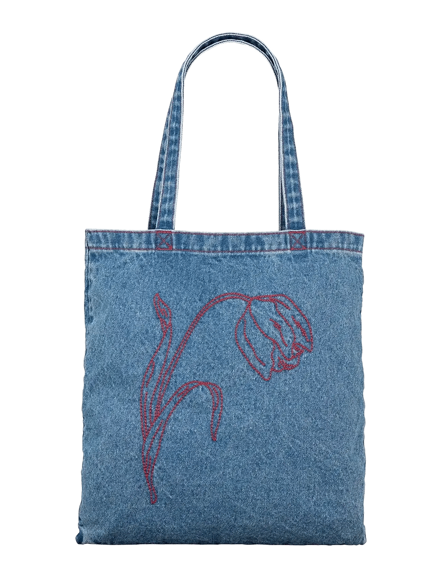 Becksöndergaard - Tulipa Denima Tote Bag - tote bags - denim - 0