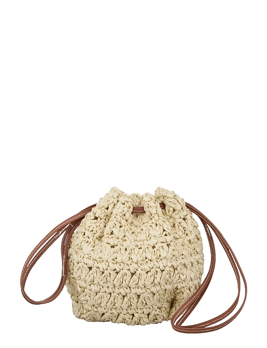 Becksöndergaard - Mesh Straw Bina Bag - fashion trends - nature - 0