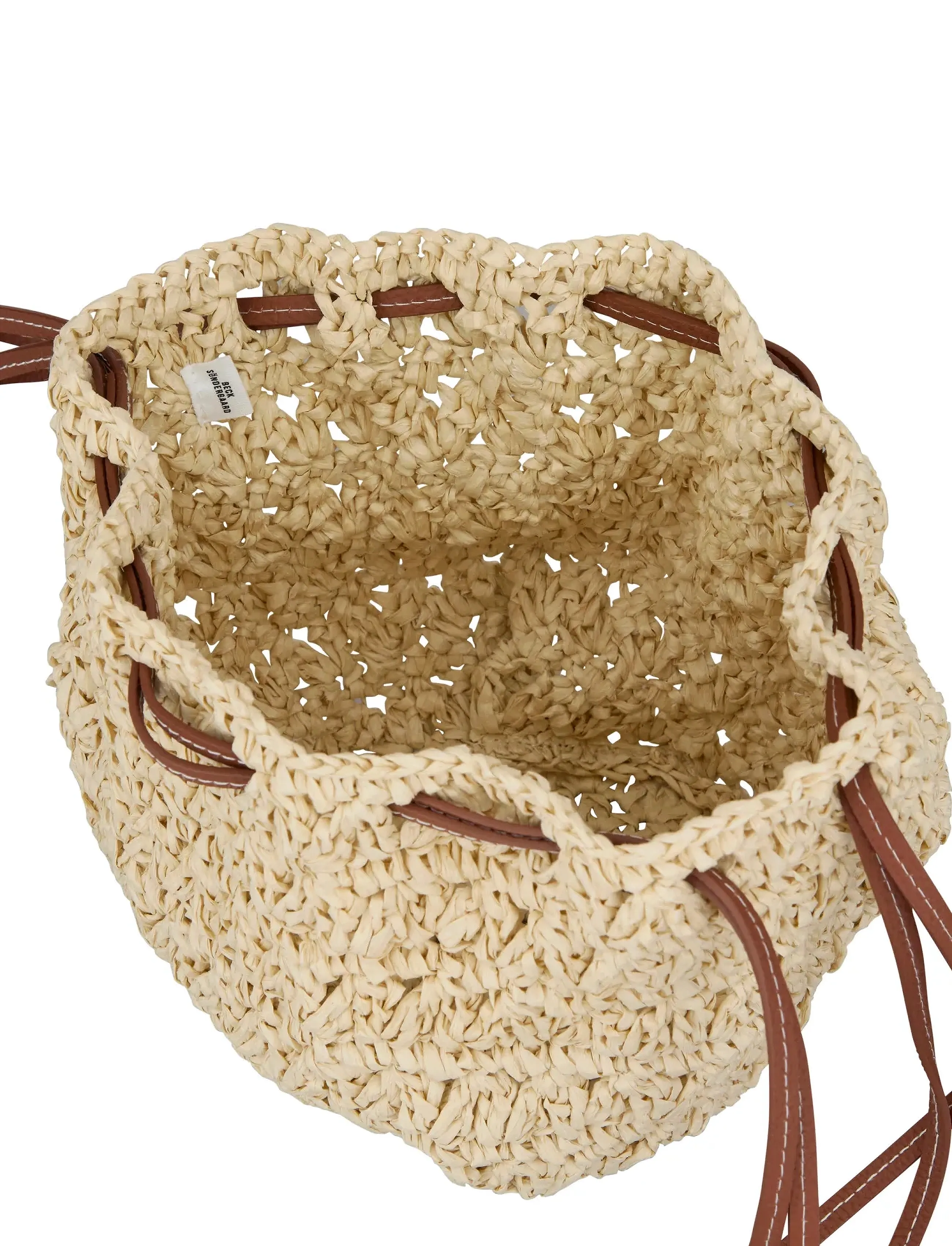 Becksöndergaard - Mesh Straw Bina Bag - beuteltasche - nature - 1