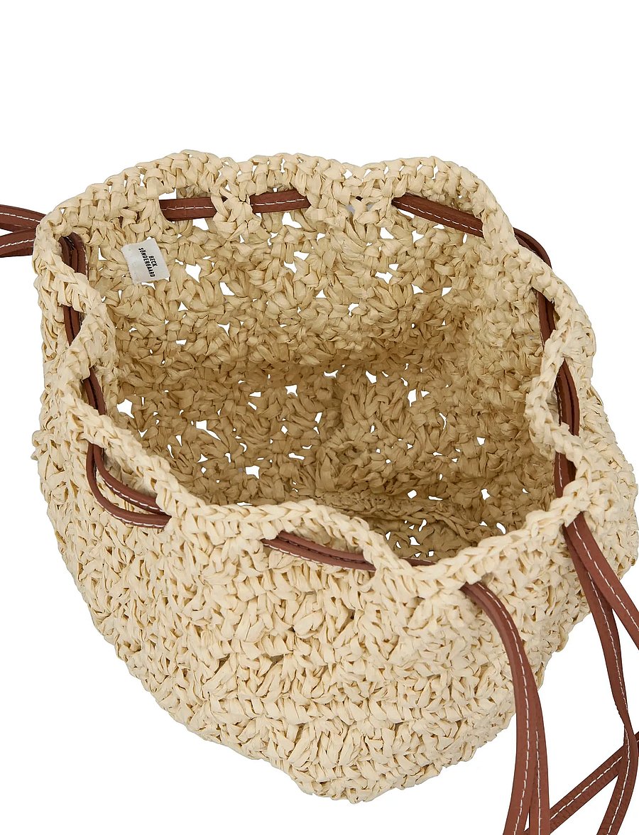 Becksöndergaard - Mesh Straw Bina Bag - fashion trends - nature - 1