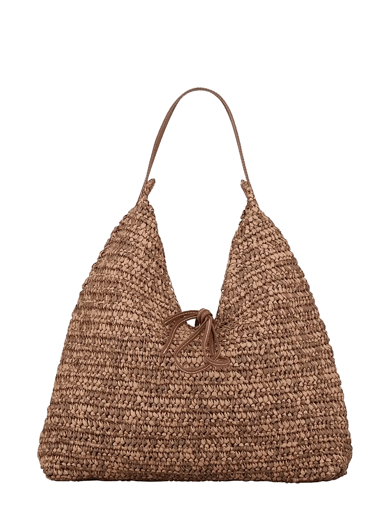Becksöndergaard - Paper Straw Siena Bag - moetrendid - mocha brown - 0