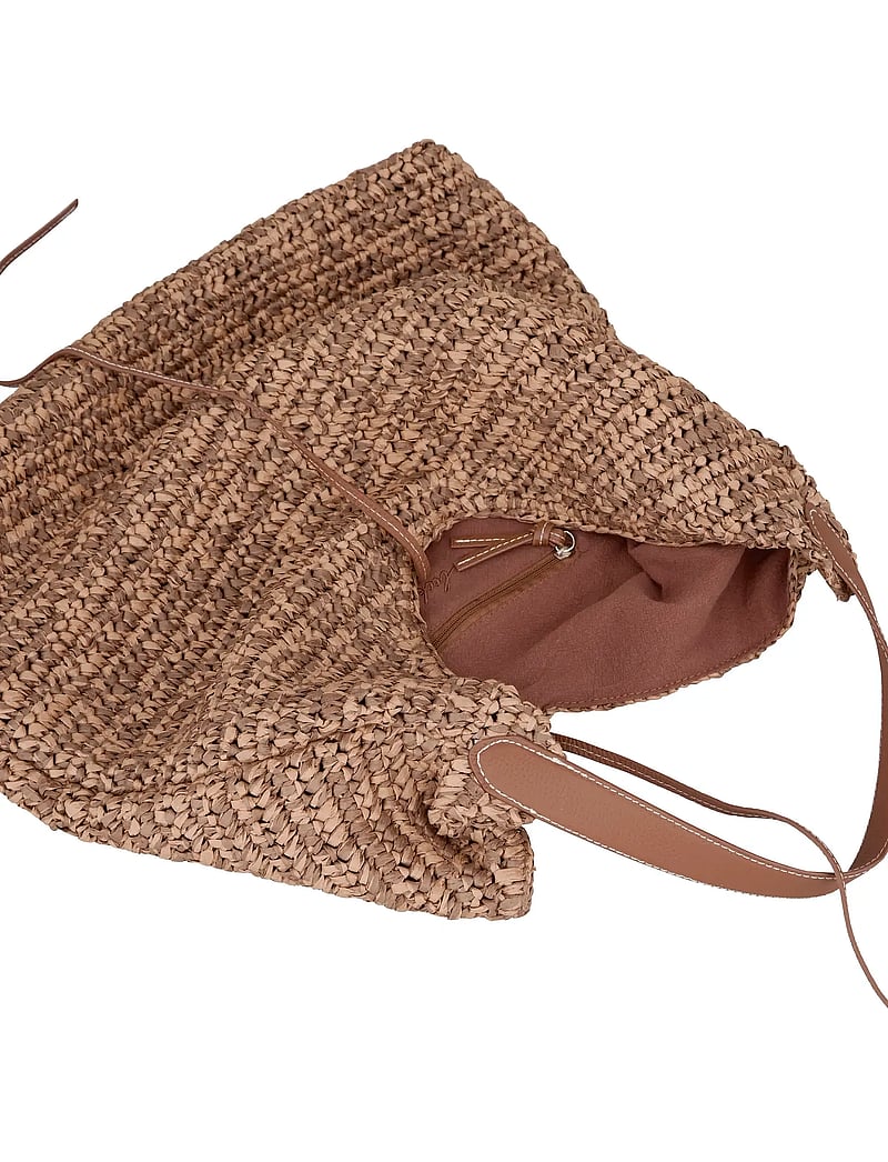 Becksöndergaard - Paper Straw Siena Bag - moetrendid - mocha brown - 1