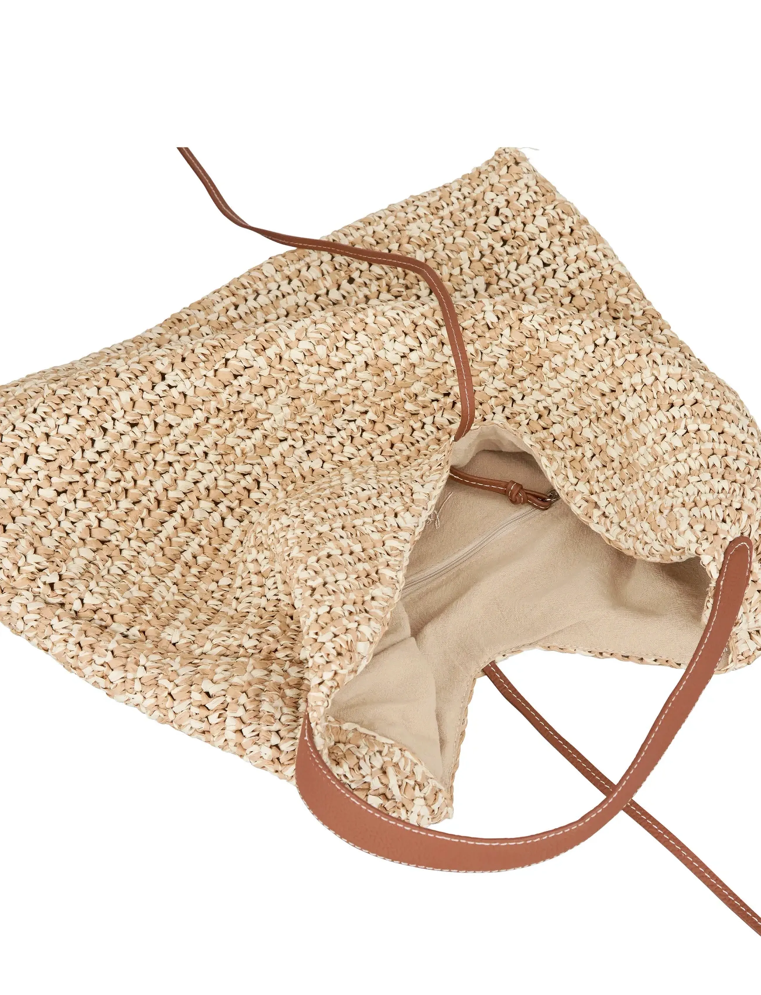 Becksöndergaard - Paper Straw Siena Bag - odzież imprezowa w cenach outletowych - nature - 2