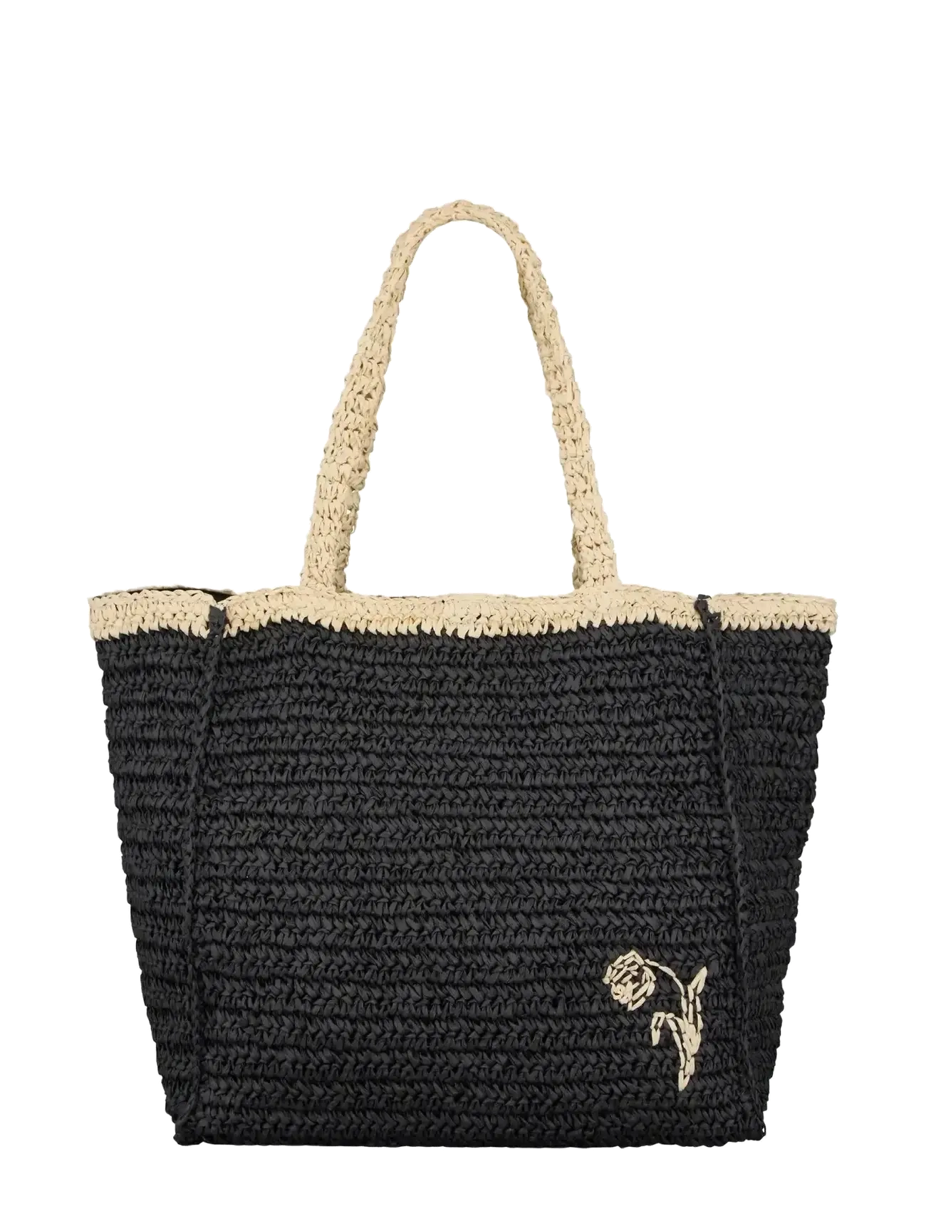 BECKSÖNDERGAARD Paper Straw Tota Tasche Schwarz - One Size - Damen
