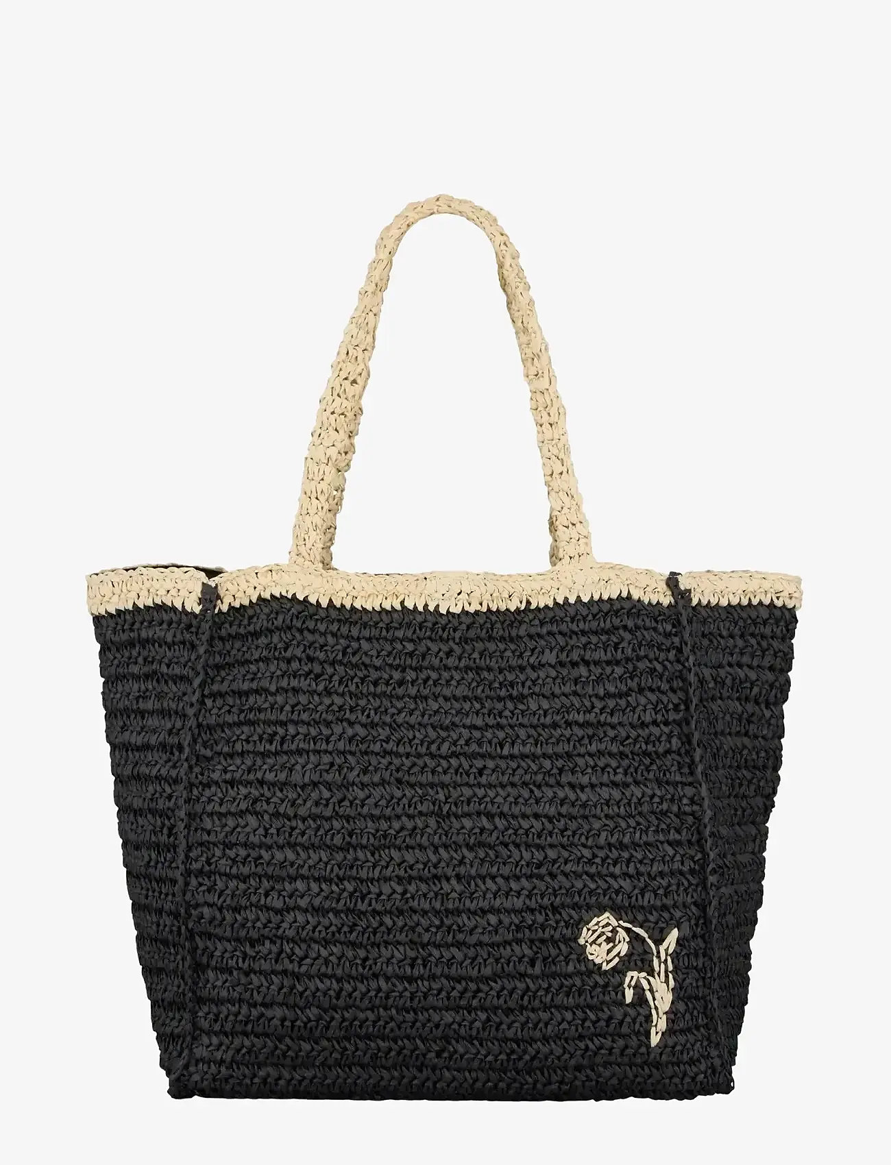 Becksöndergaard - Paper Straw Tota Bag - tote bags - black - 1