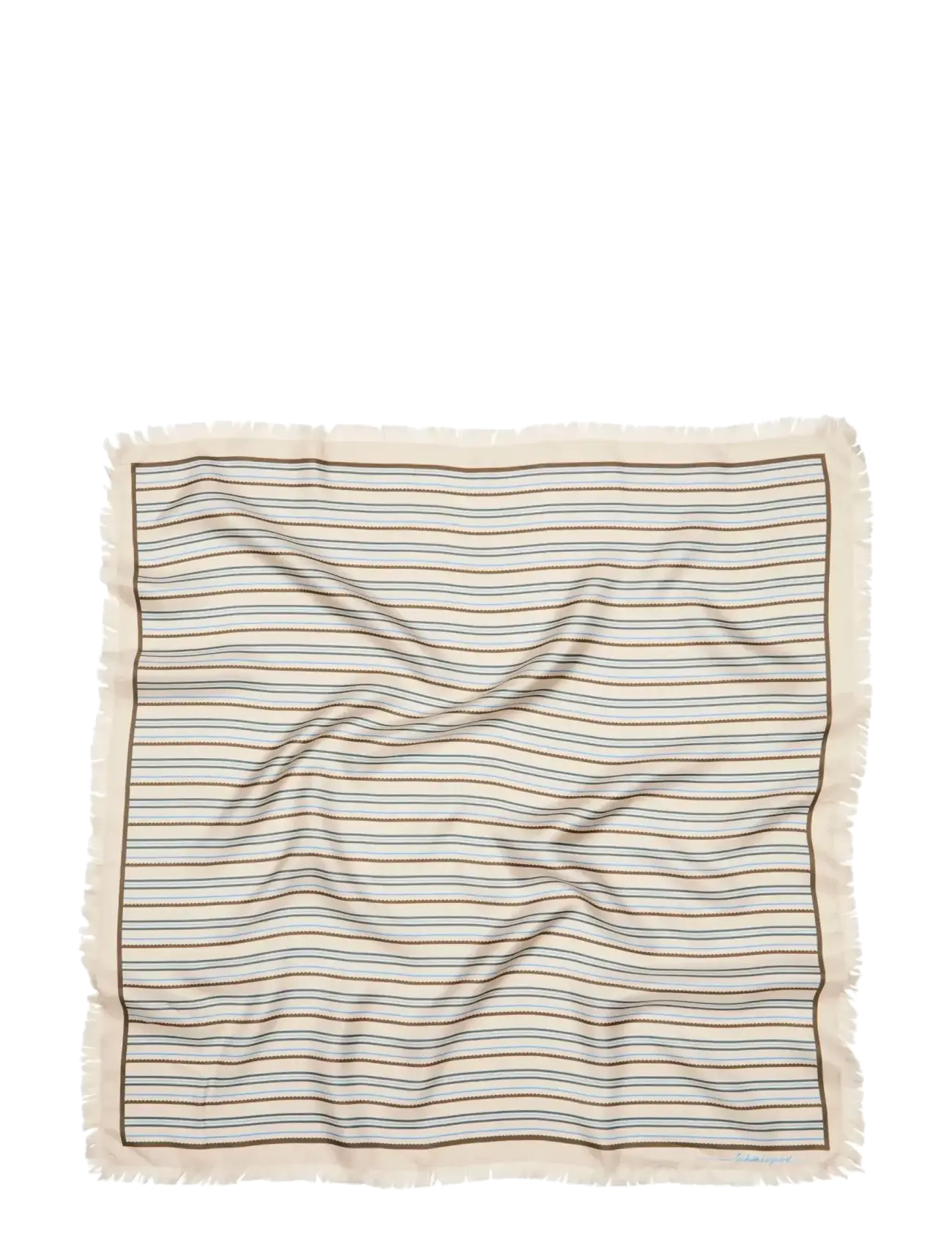 Scallopia Striped Sia Scarf - BIRCH WHITE