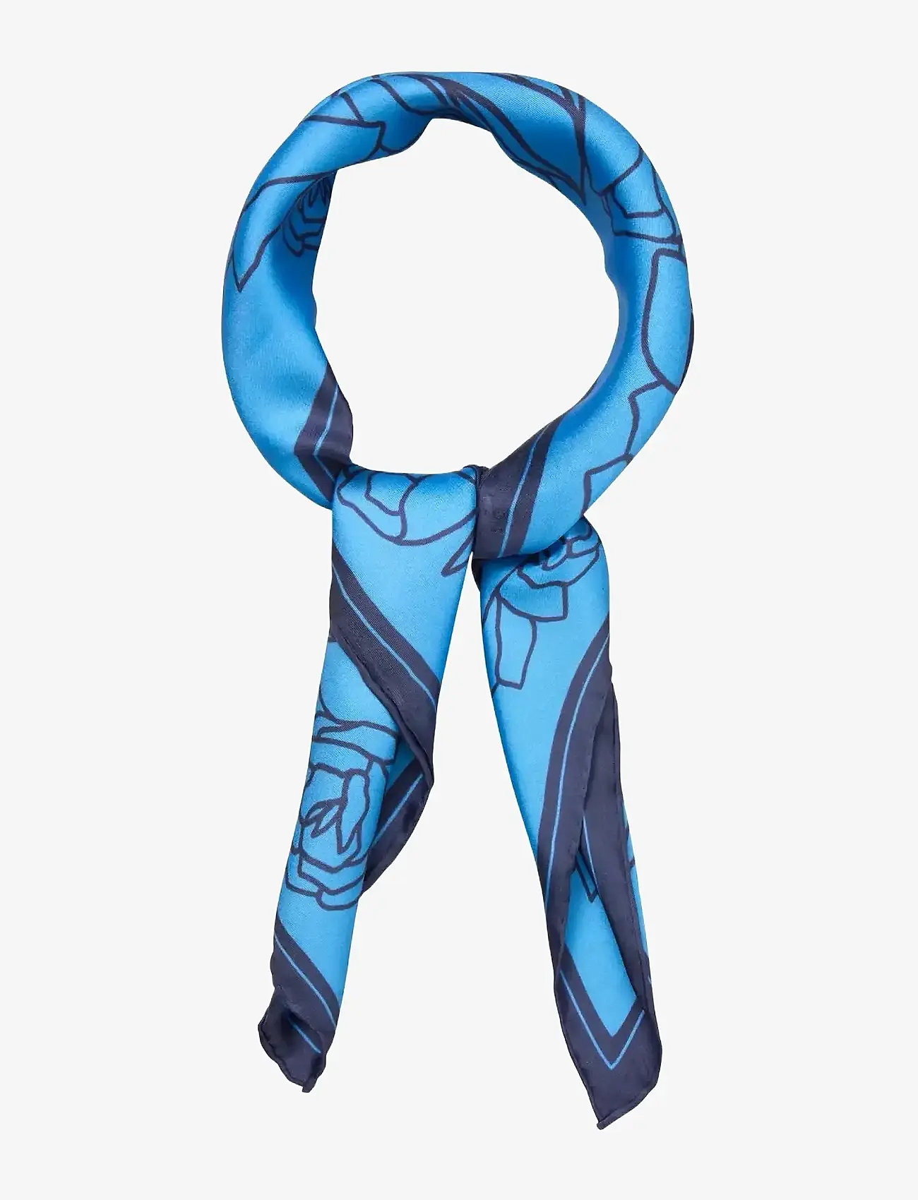 Becksöndergaard - Stencia Tulip Sia Scarf - sjalar - azure blue - 2