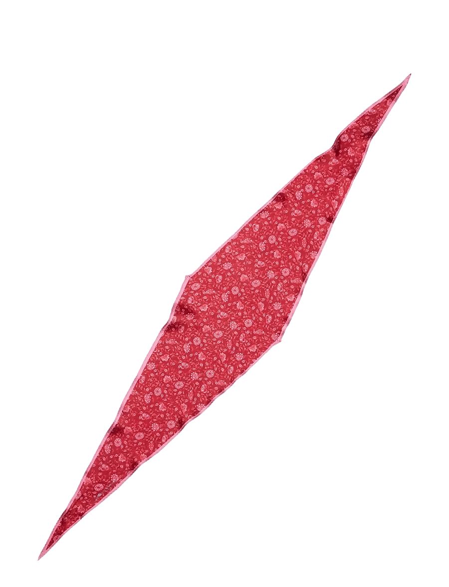 Becksöndergaard - Asflora Diamond Scarf - modetrends - garnet red - 0