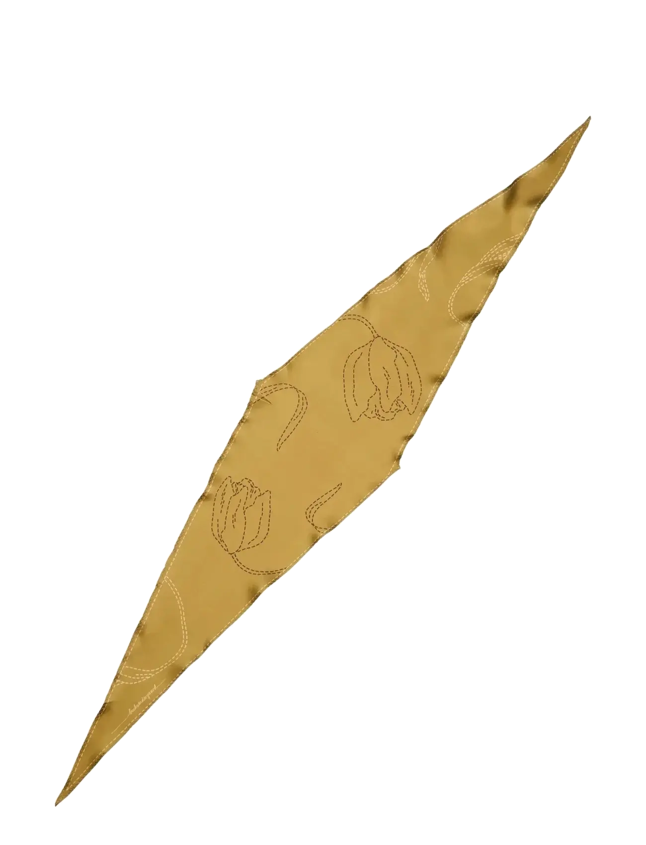 Becksöndergaard Stitchia Diamond Scarf - Becksöndergaard - KHAKI GREEN / khaki/green