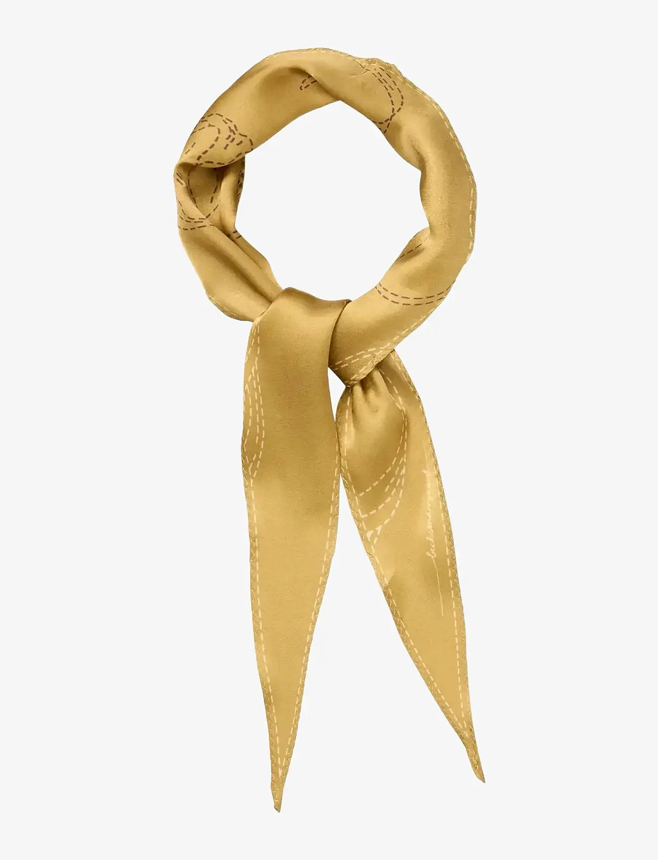Becksöndergaard - Stitchia Diamond Scarf - modetrends - khaki green - 1