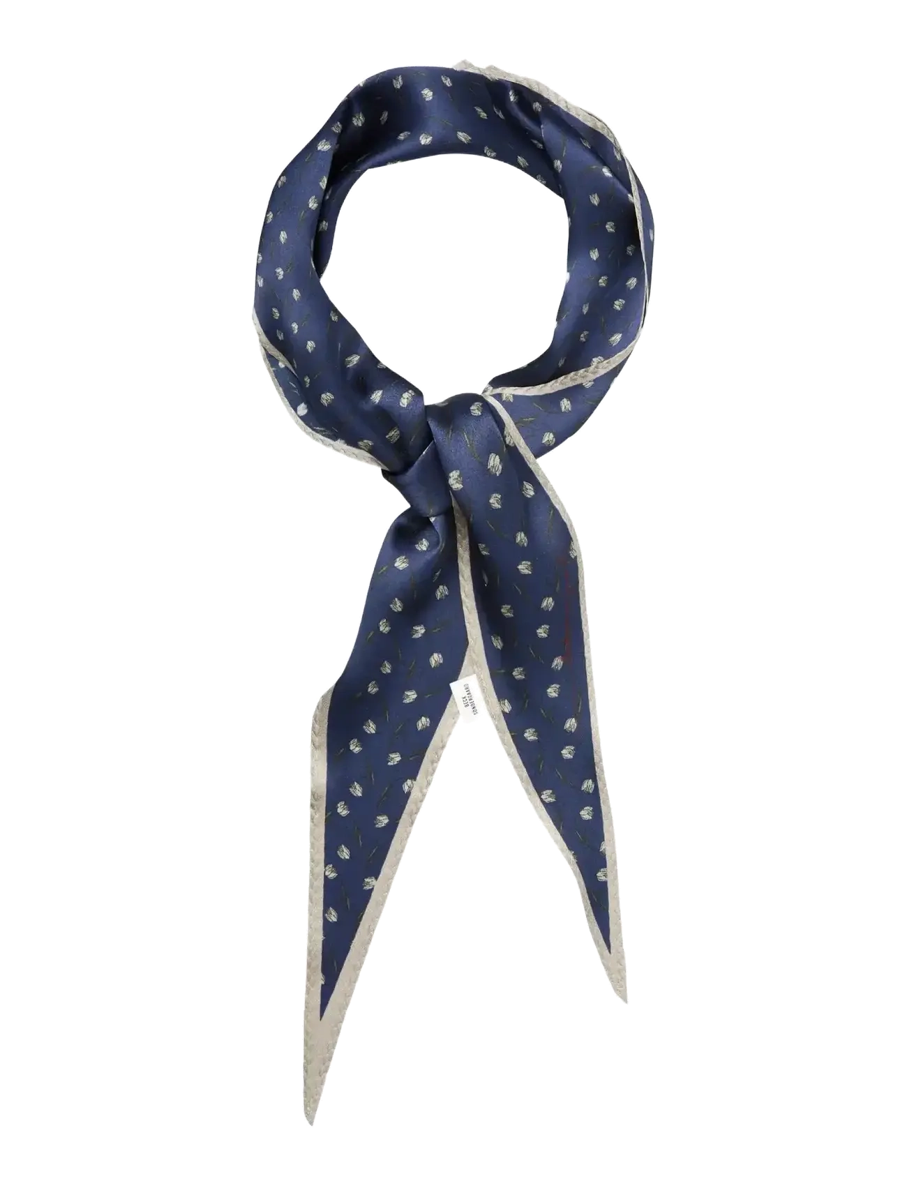 Becksöndergaard - Hearta Tulip Diamond Scarf - sjalar - navy blue - 1