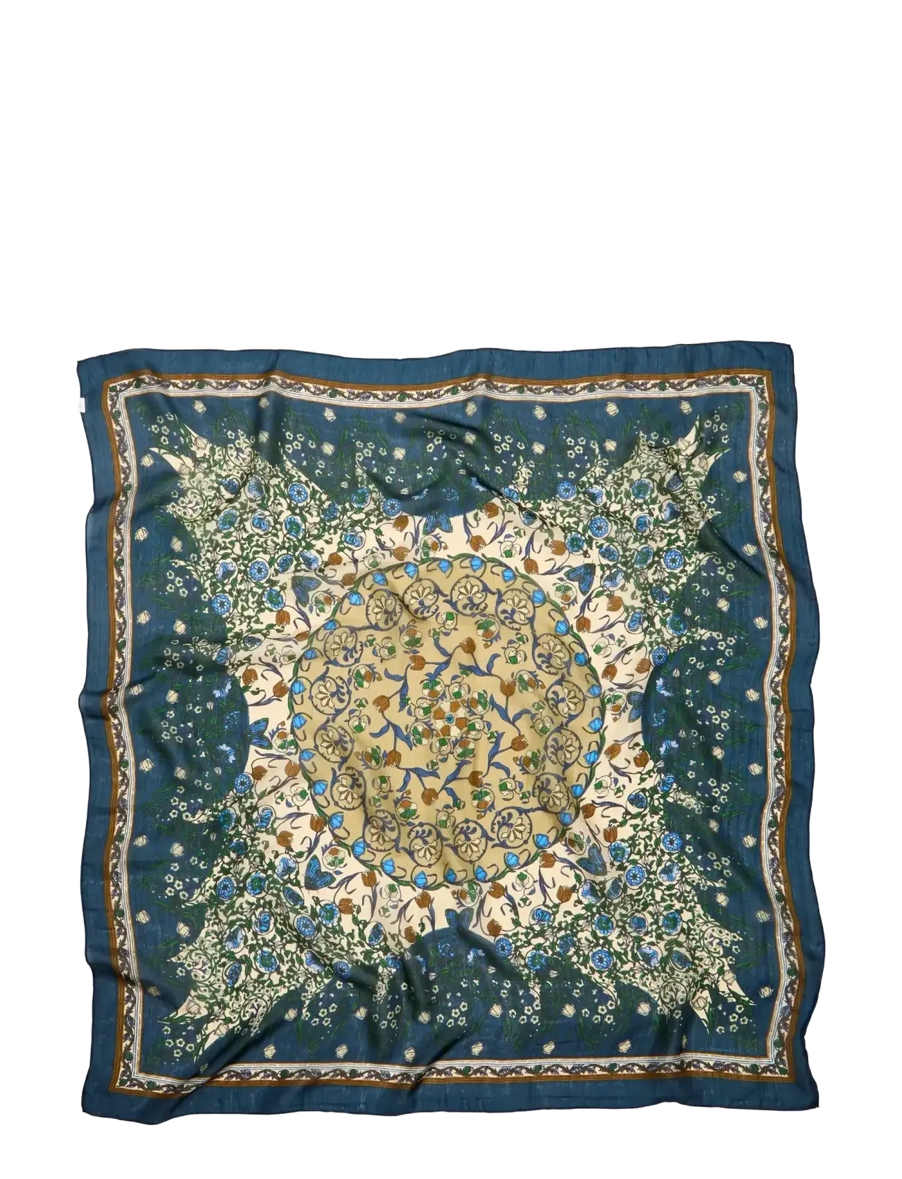 Becksöndergaard Gardenparty Taby Sia Scarf, One Size, Green, Tørklæder > Letvægtstørklæder, Dame