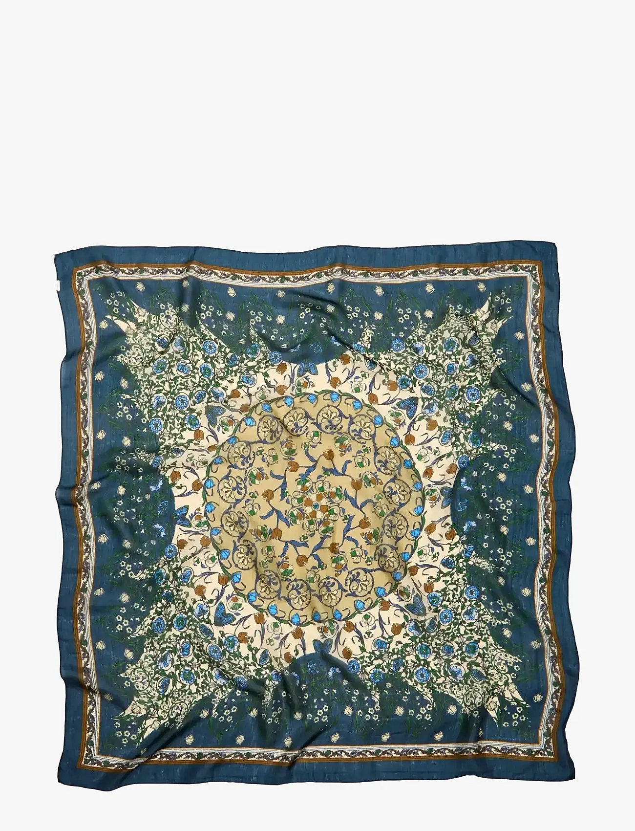Becksöndergaard - Gardenparty Taby Sia Scarf - moetrendid - mediteal green - 0