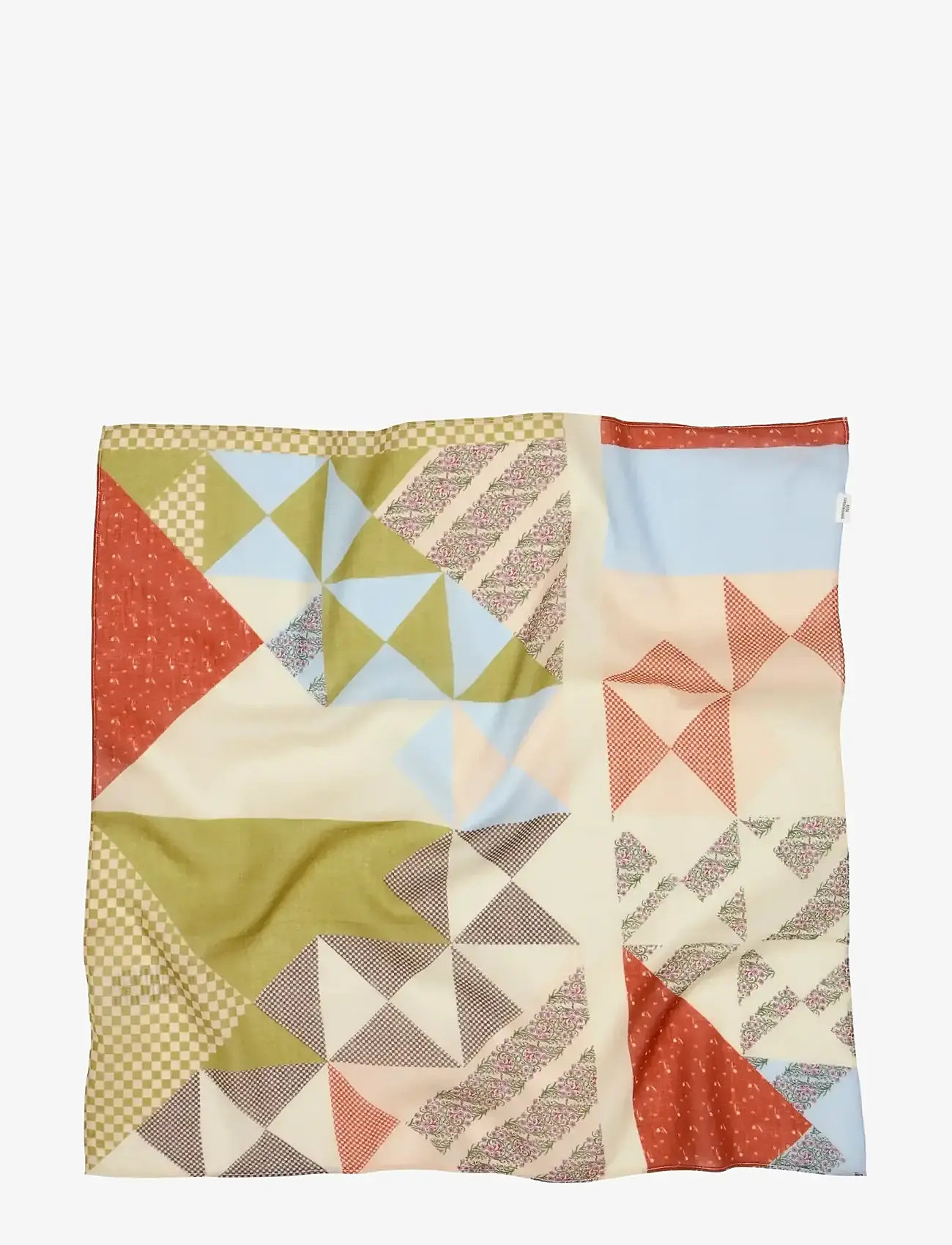 Becksöndergaard - Quilta Cotta Scarf - sjalar - khaki green - 1