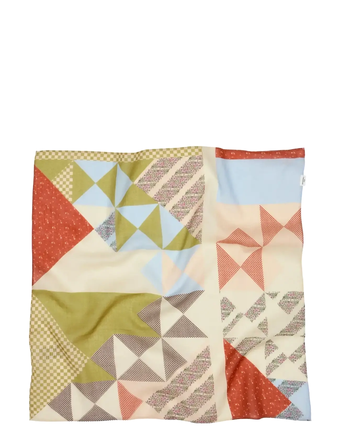 Becksöndergaard Quilta Cotta Scarf - Accessoires - KHAKI GREEN / multi