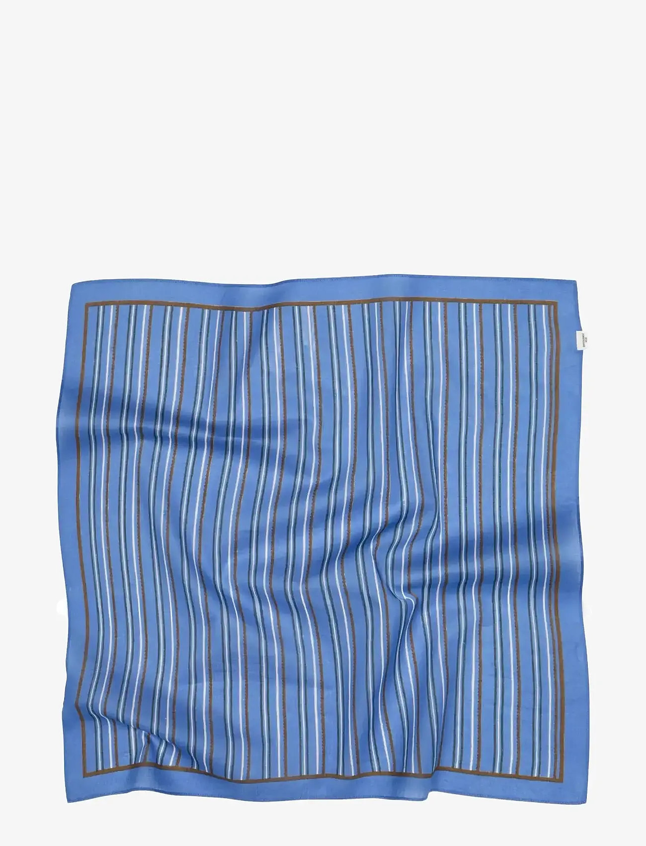 Becksöndergaard - Scallopia Striped Cotta Scarf - moetrendid - azure blue - 0