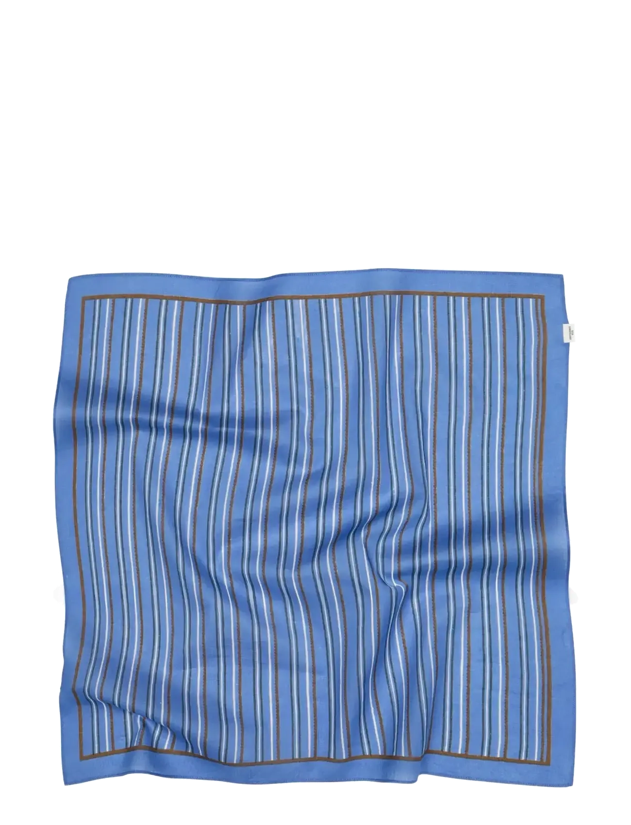 Becksöndergaard Scallopia Striped Cotta Scarf - Sjalar & Halsdukar - AZURE BLUE / blue