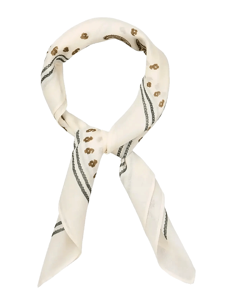 Becksöndergaard - Bloom Paisley Cotta Scarf - modetrends - birch white - 1