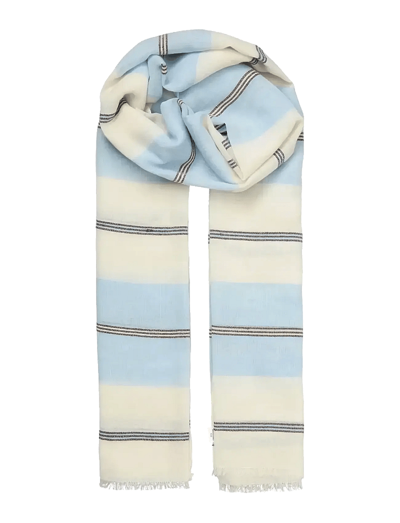 Becksöndergaard - Wovelia Cowea Scarf - halsdukar - skyway blue - 1