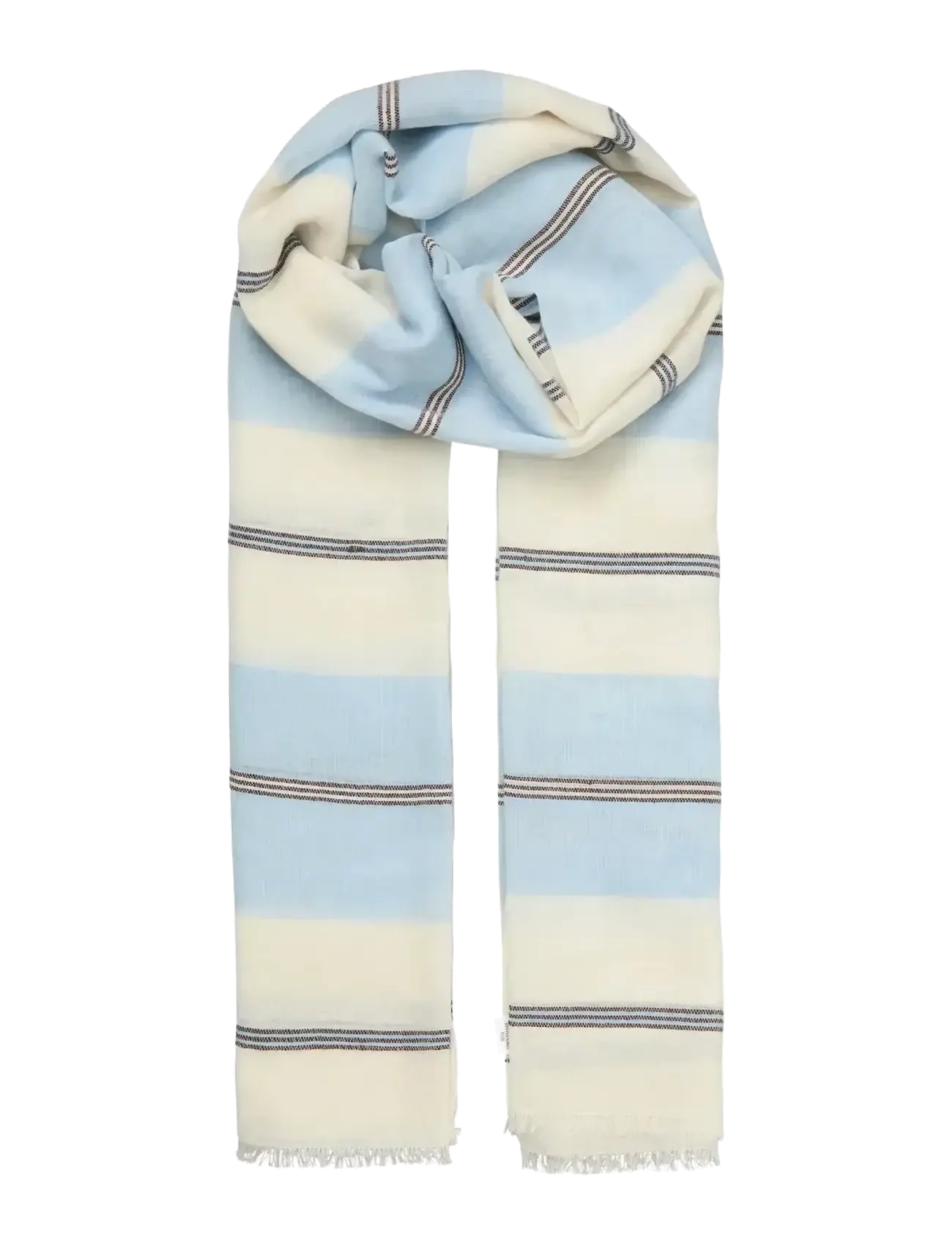 Becksöndergaard - Wovelia Cowea Scarf - halsdukar - skyway blue - 1