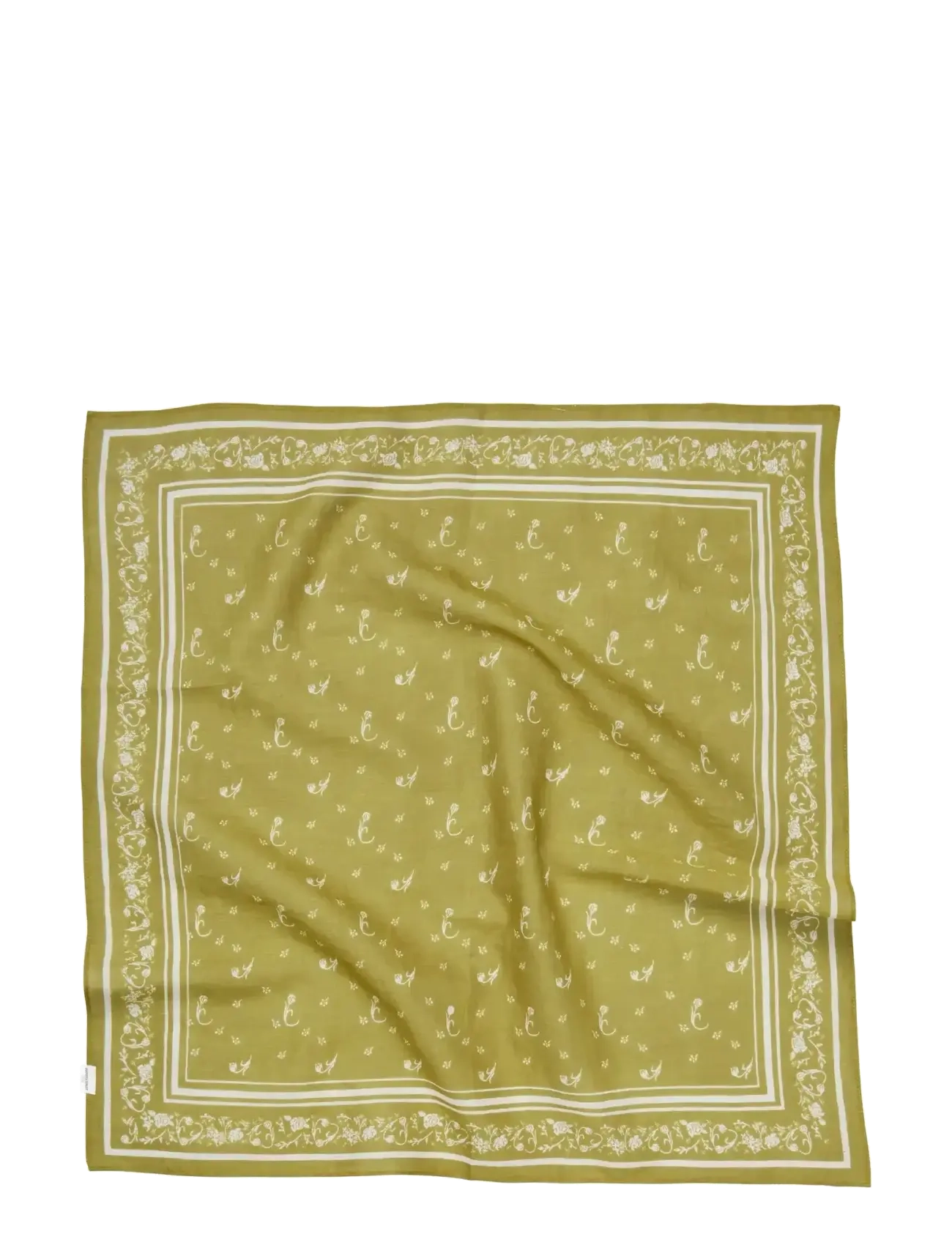 Becksöndergaard Tulipa Cotta Scarf - Accessoires - KHAKI GREEN / green