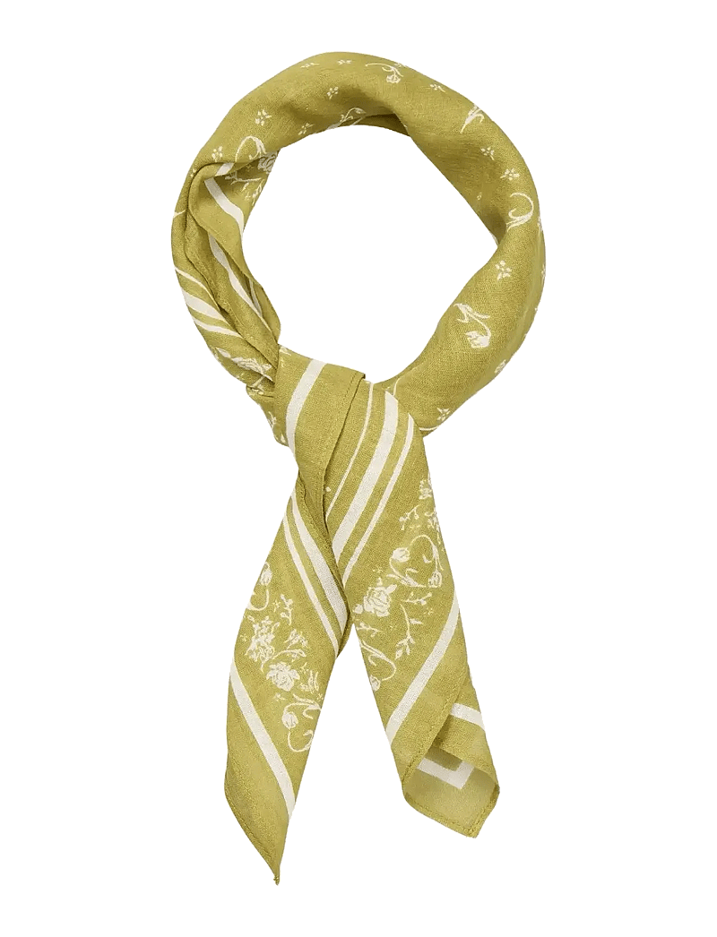 Becksöndergaard - Tulipa Cotta Scarf - modetrends - khaki green - 1