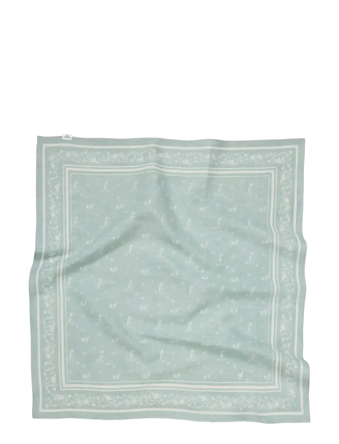 Becksöndergaard Tulipa Cotta Scarf - Accessories - SILVER BLUE / green