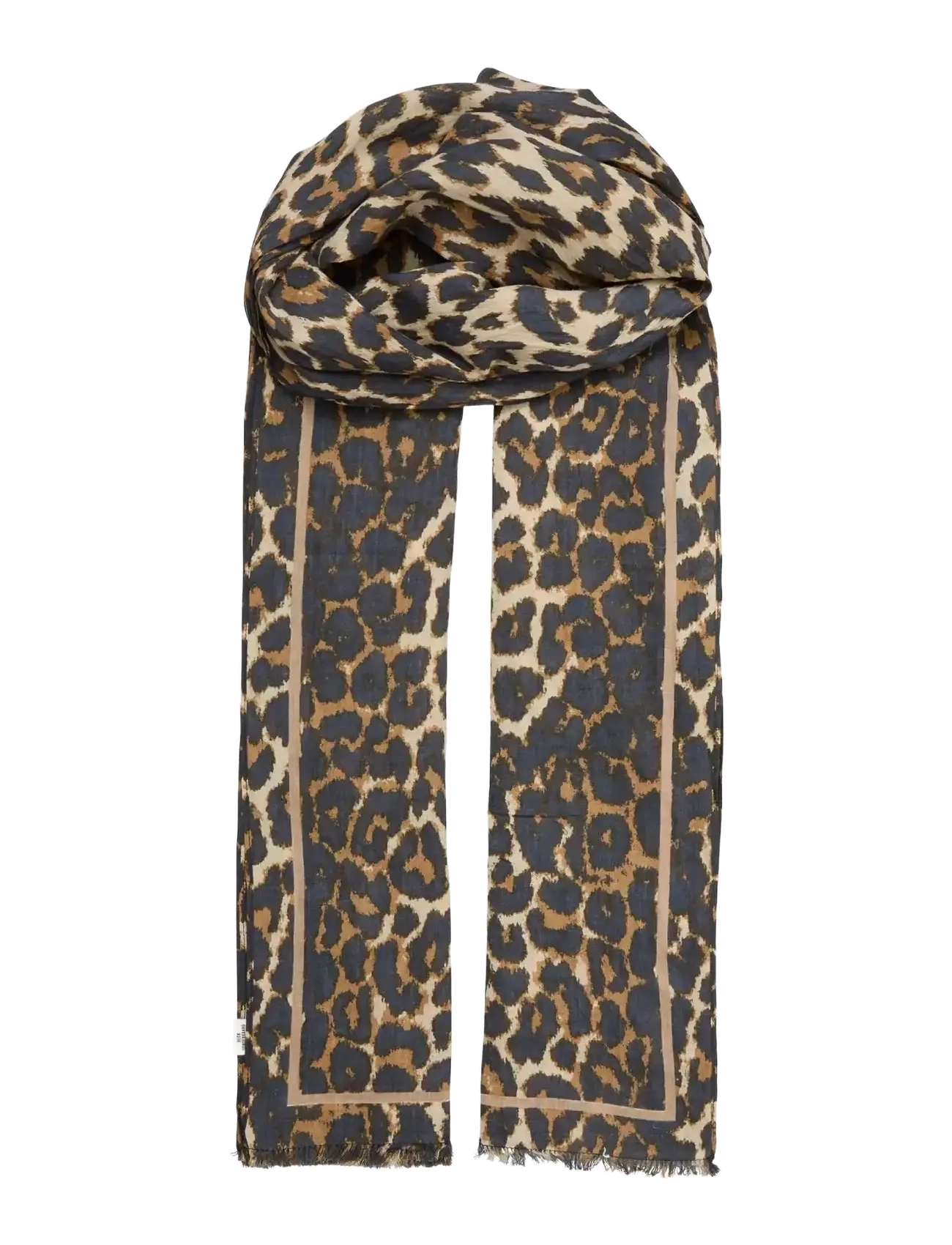 Becksöndergaard - Leopa Long Cotta Scarf - tynde tørklæder - multi col. - 1
