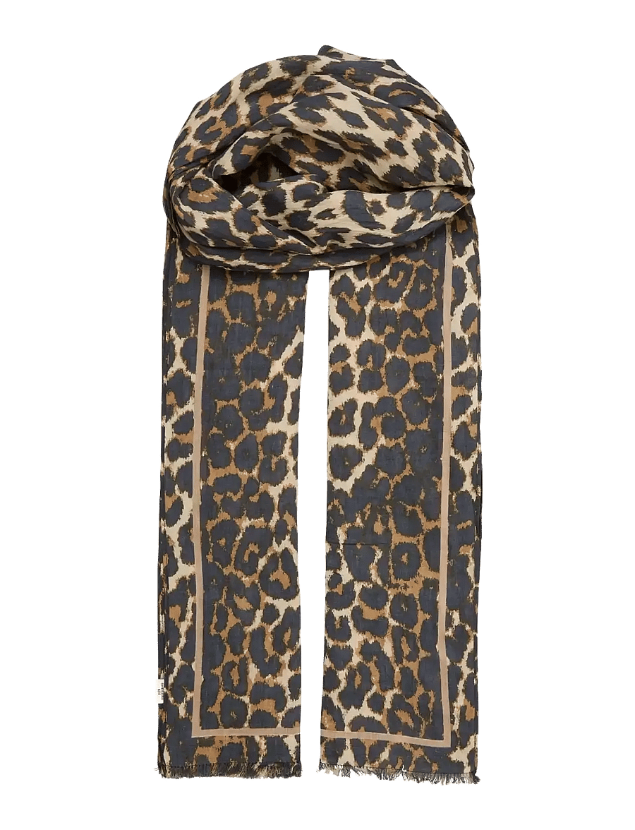 Becksöndergaard - Leopa Long Cotta Scarf - lightweight scarves - multi col. - 1