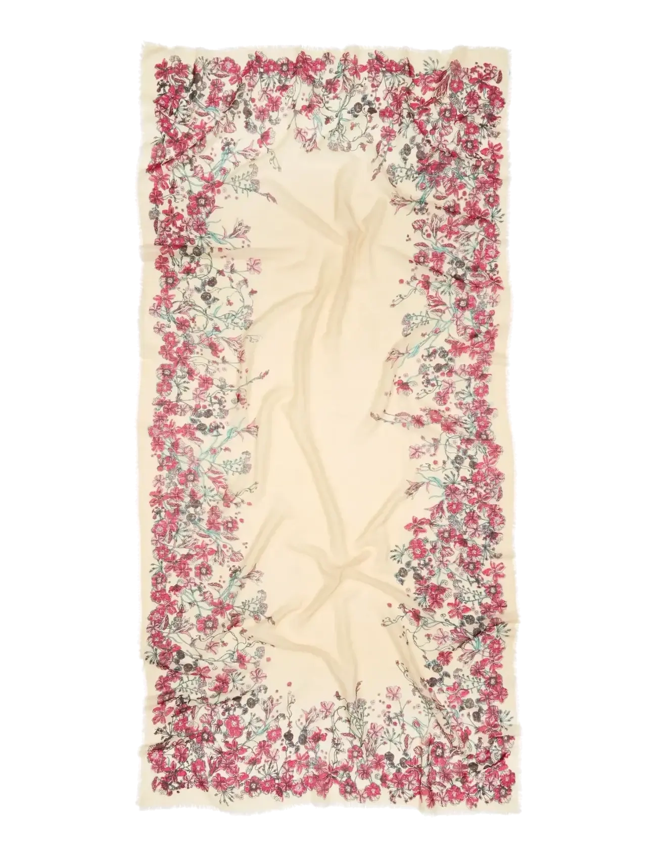 Becksöndergaard Floralia Siw Scarf - Aksessuaarid - BUTTERCREAM WHITE / cream