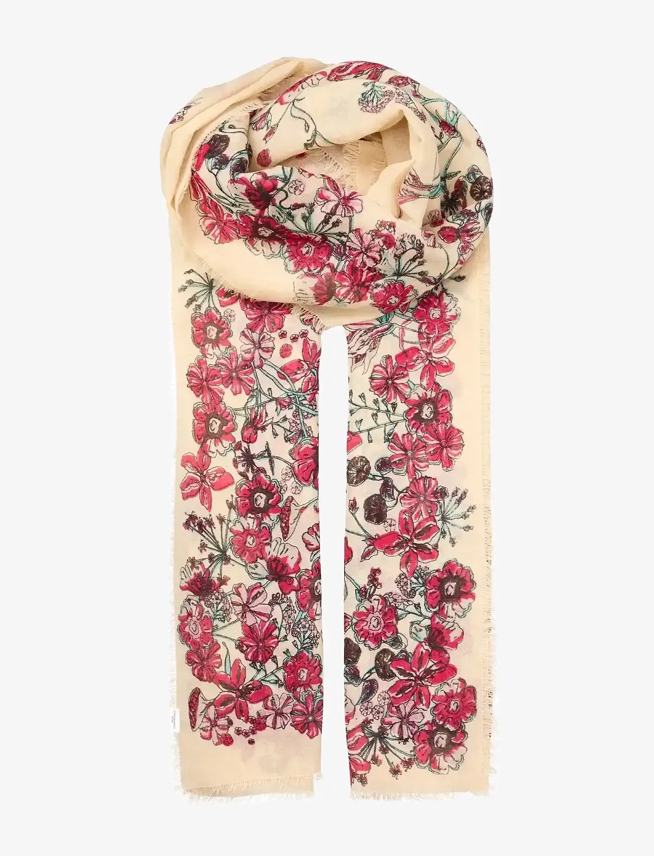 Becksöndergaard - Floralia Siw Scarf - moetrendid - buttercream white - 1